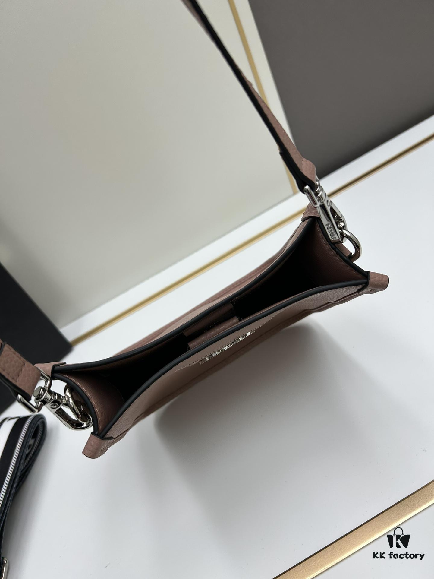 6930b8866e68136f4d9ae3b2 High-Quality PRADA Shoulder Crossbody Bag - Imported Full-Grain Leather, Mini Style with Detachable Double Straps