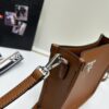 6930b8896e68136f4d9ae3ba High-Quality PRADA Shoulder Crossbody Bag - Imported Full-Grain Coarse Crispy Calf Leather, Detachable Dual Straps (Leather Strap + Lettered Fabric Strap), Metal Logo, Magnetic Closure