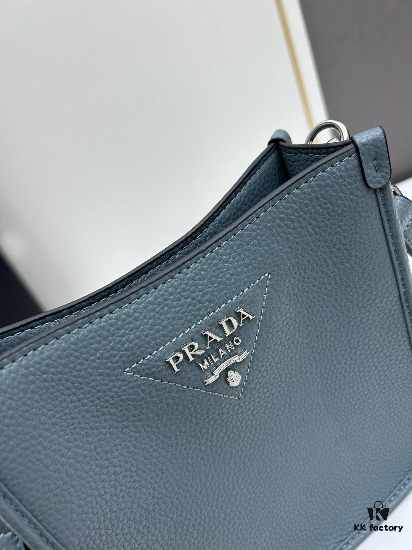 6930b8916e68136f4d9ae3c6 High-Quality PRADA Shoulder Crossbody Bag with Dual Straps - Genuine Full-Grain Crocodile Grain Leather, Metal Logo, Removable Adjustable Shoulder Straps