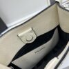 High-Quality PRADA Shoulder Crossbody Bag - Imported Full-Grain Coarse Lychee Texture Leather, Detachable Dual Straps (Leather Strap & Lettered Fabric Strap), Metal Logo, Magnetic Closure