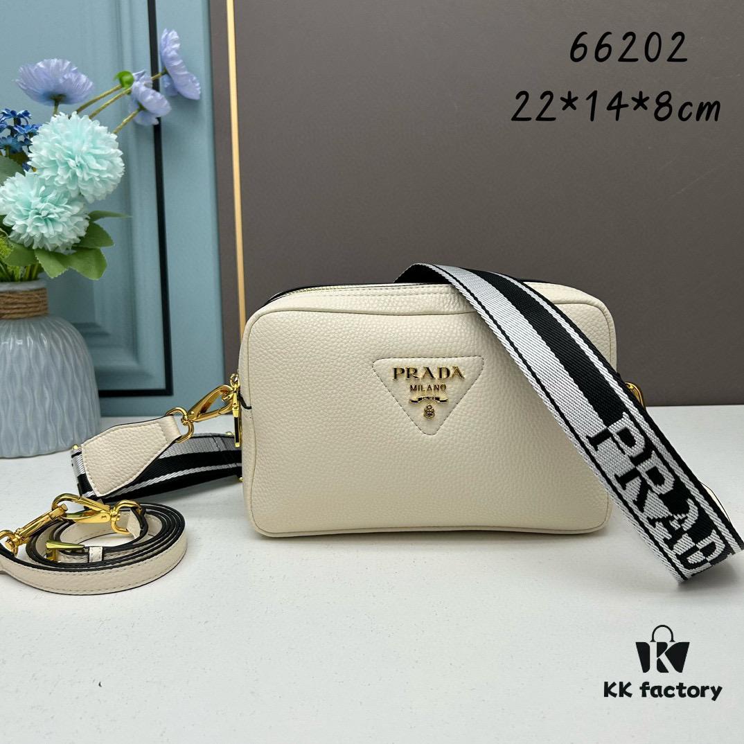 6930b8a86e68136f4d9ae3f0 PRADA Double-Strap Camera Bag in Imported Full-Grain Coarse Crispy Calfskin