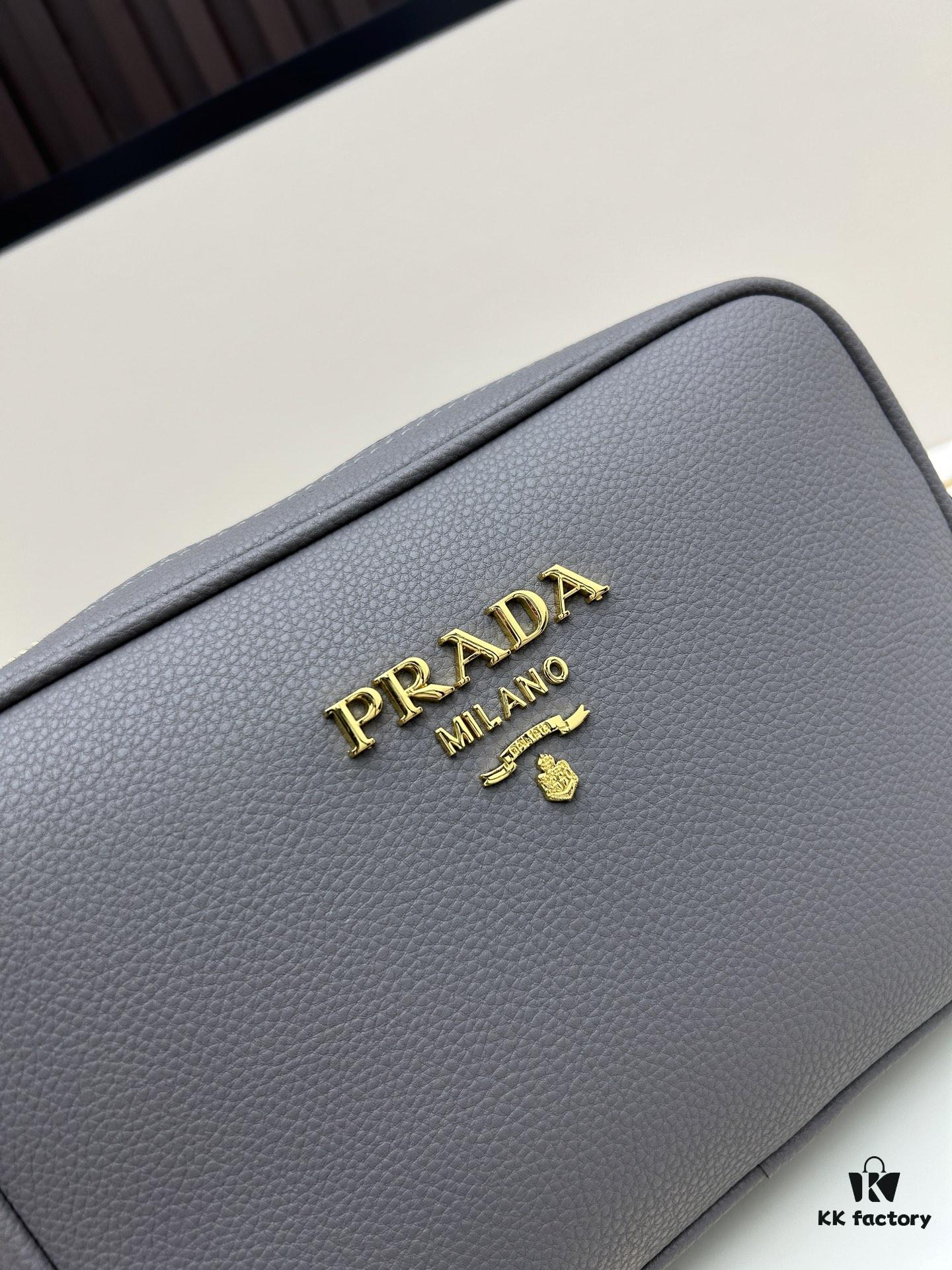 6930b8af6e68136f4d9ae3fd PRADA Dual-Strap Camera Bag in Imported Full-Grain Coarse Crisped Calfskin