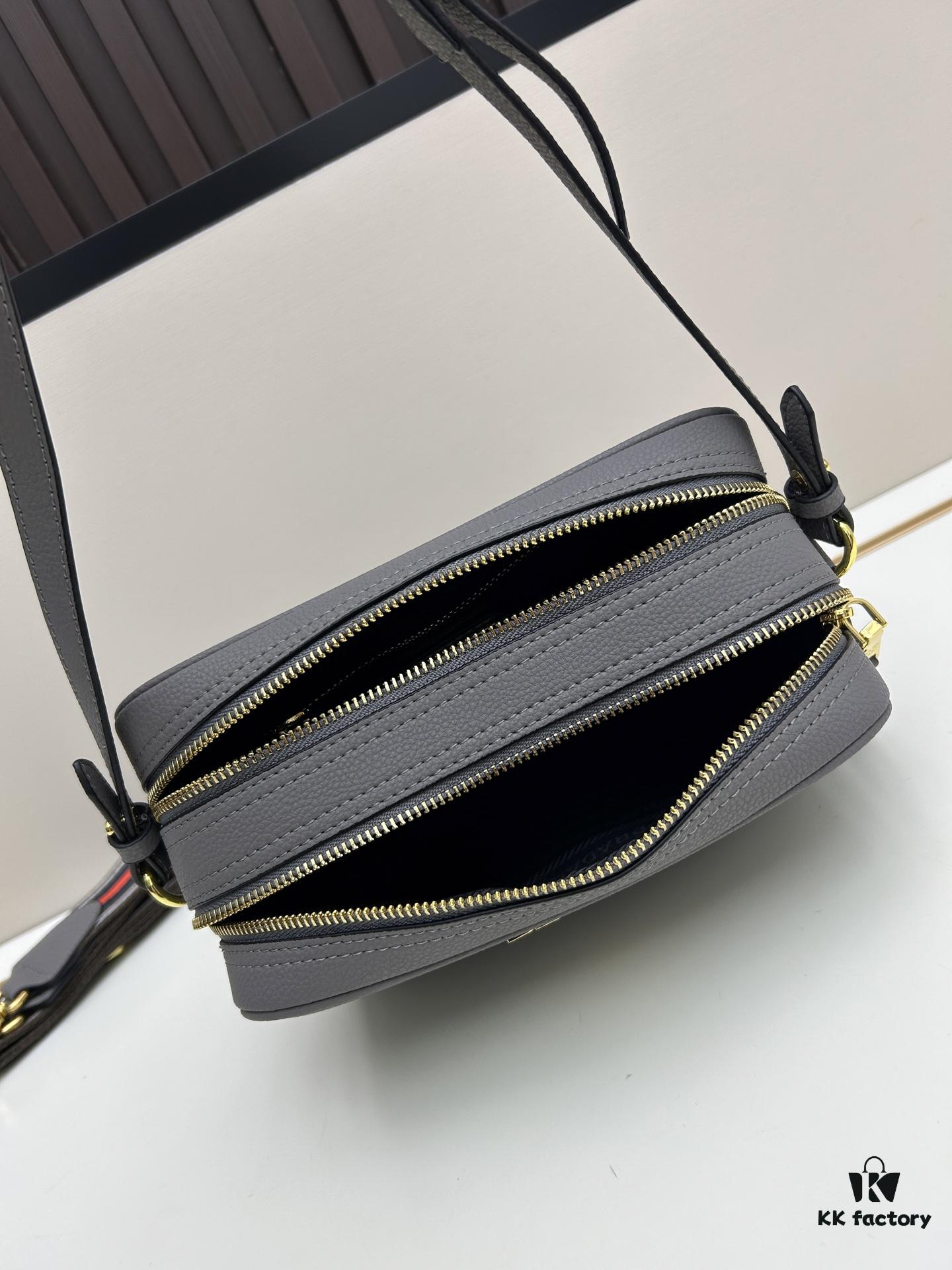 6930b8b06e68136f4d9ae3ff PRADA Dual-Strap Camera Bag in Imported Full-Grain Coarse Crisped Calfskin