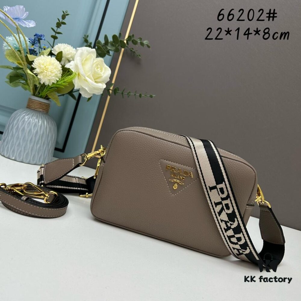 6930b8b56e68136f4d9ae405 PRADA Double-Strap Camera Bag in Imported Full-Grain Coarse Crocodile Texture Leather