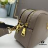 PRADA Double-Strap Camera Bag in Imported Full-Grain Coarse Crocodile Texture Leather