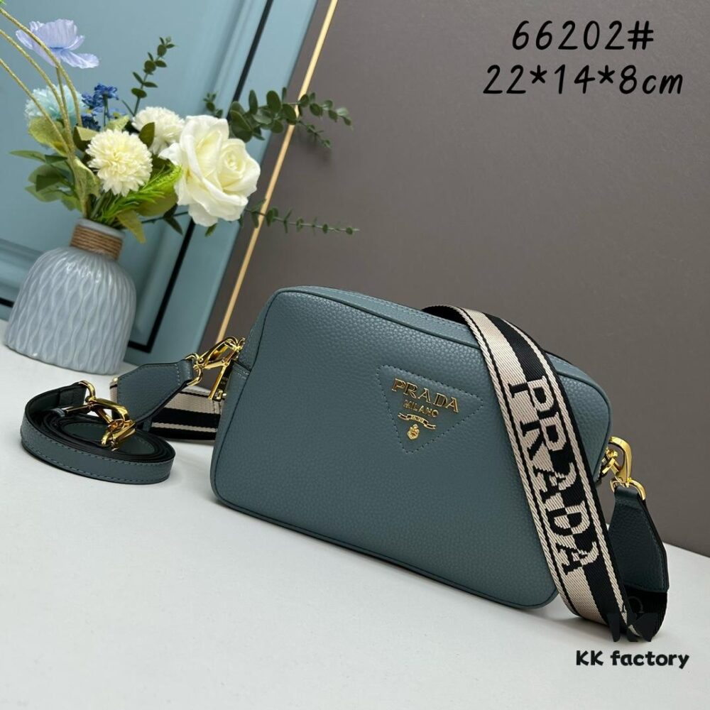 6930b8b96e68136f4d9ae40f PRADA Dual-Shoulder Camera Bag in Imported Full-Grain Coarse Crispy Calfskin