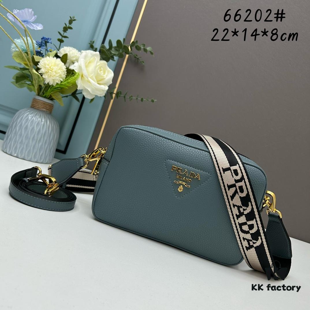 6930b8b96e68136f4d9ae40f PRADA Dual-Shoulder Camera Bag in Imported Full-Grain Coarse Crispy Calfskin