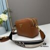 6930b8be6e68136f4d9ae419 PRADA Double-Strap Camera Bag in Imported Full-Grain Coarse Crispa Calfskin