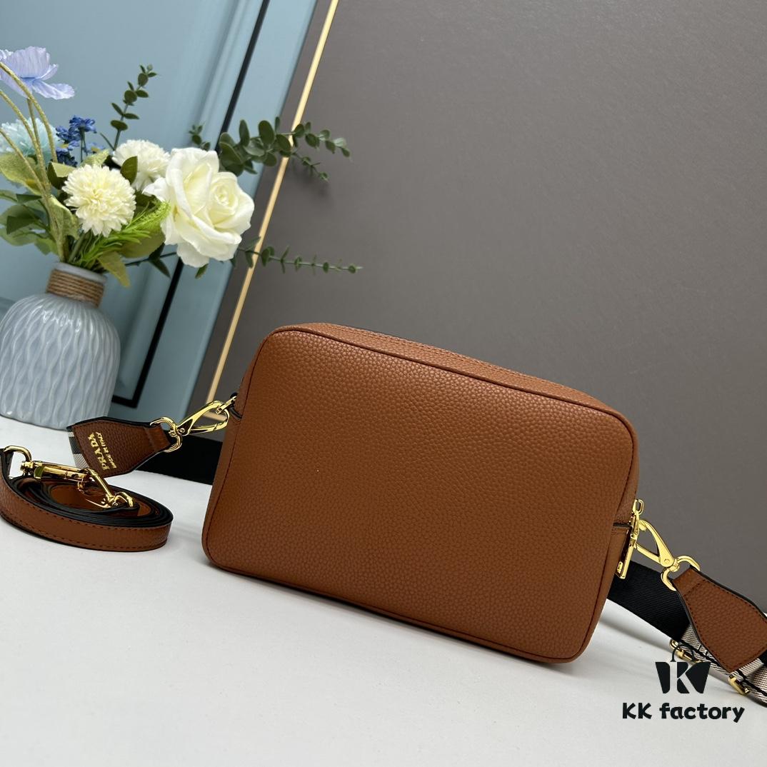 6930b8be6e68136f4d9ae41a PRADA Double-Strap Camera Bag in Imported Full-Grain Coarse Crispa Calfskin