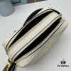 PRADA Double-Strap Camera Bag in Imported Full-Grain Coarse Lychee Leather