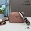 6930b8c56e68136f4d9ae427 PRADA Double-Strap Camera Bag in Imported Full-Grain Coarse Lychee-Textured Cowhide Leather