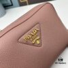 6930b8c66e68136f4d9ae42c PRADA Double-Strap Camera Bag in Imported Full-Grain Coarse Lychee-Textured Cowhide Leather