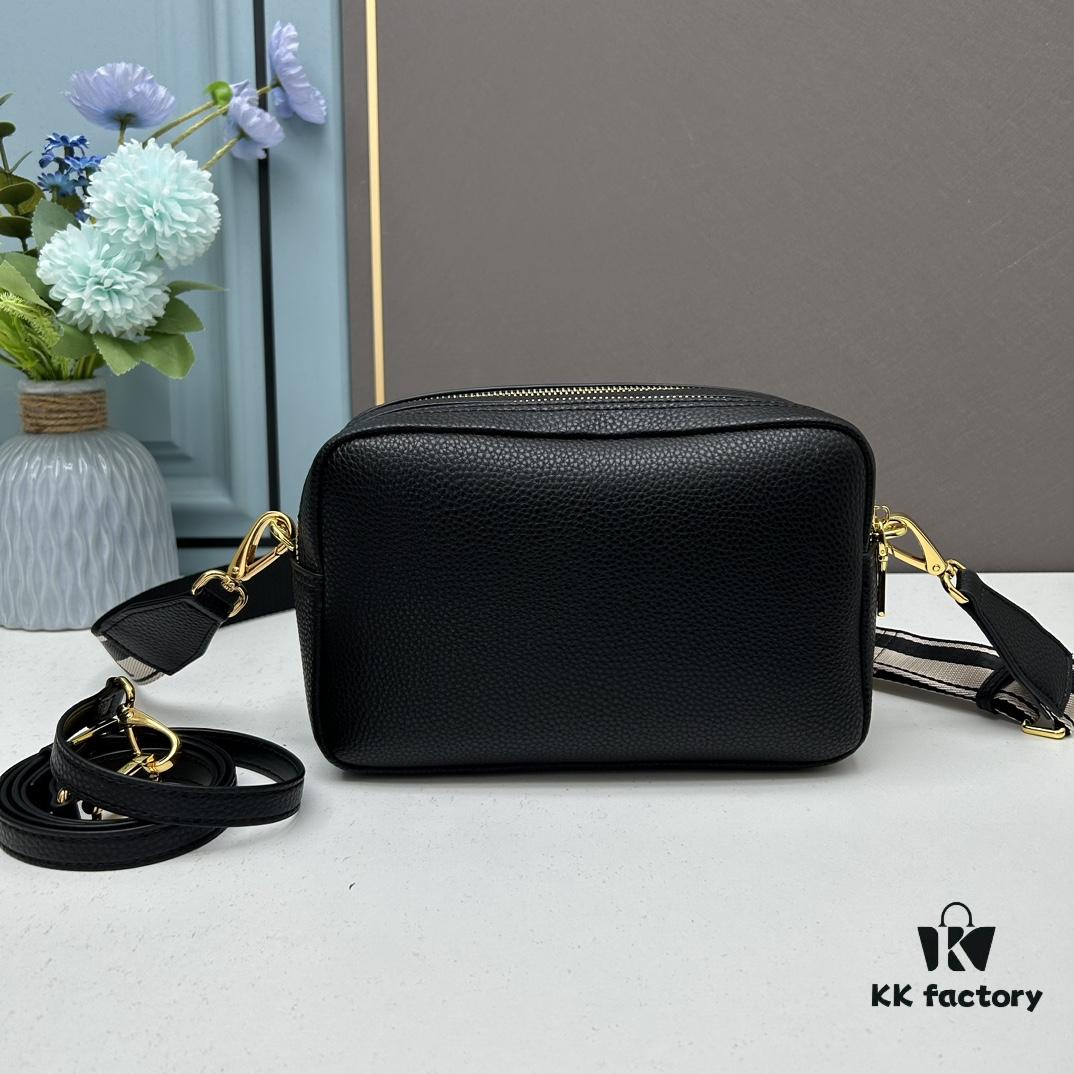 6930b8cb6e68136f4d9ae432 PRADA Double-Strap Camera Bag in Imported Full-Grain Coarse Crispy Calfskin