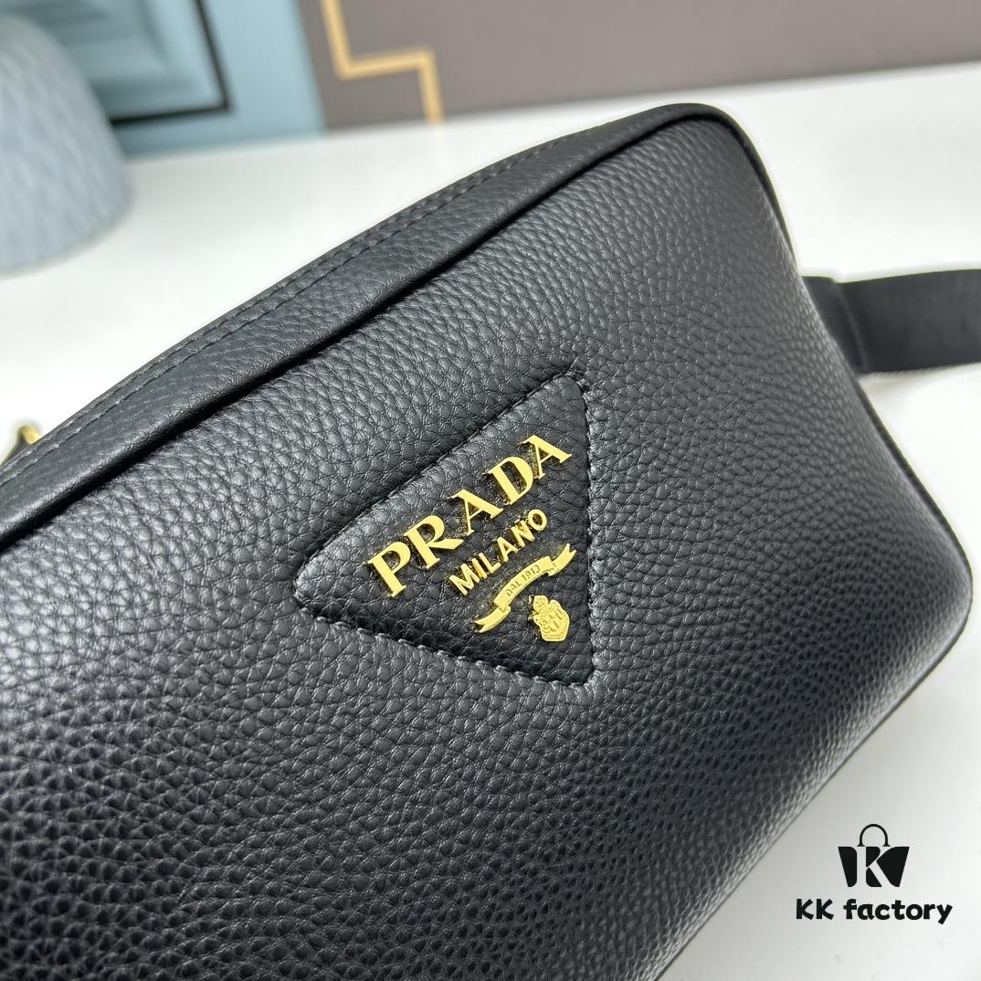 6930b8cb6e68136f4d9ae433 PRADA Double-Strap Camera Bag in Imported Full-Grain Coarse Crispy Calfskin