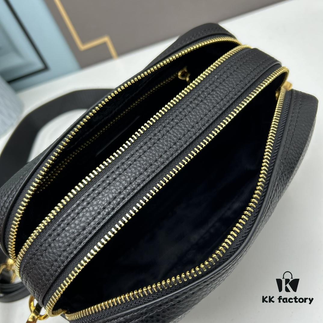 6930b8cb6e68136f4d9ae435 PRADA Double-Strap Camera Bag in Imported Full-Grain Coarse Crispy Calfskin