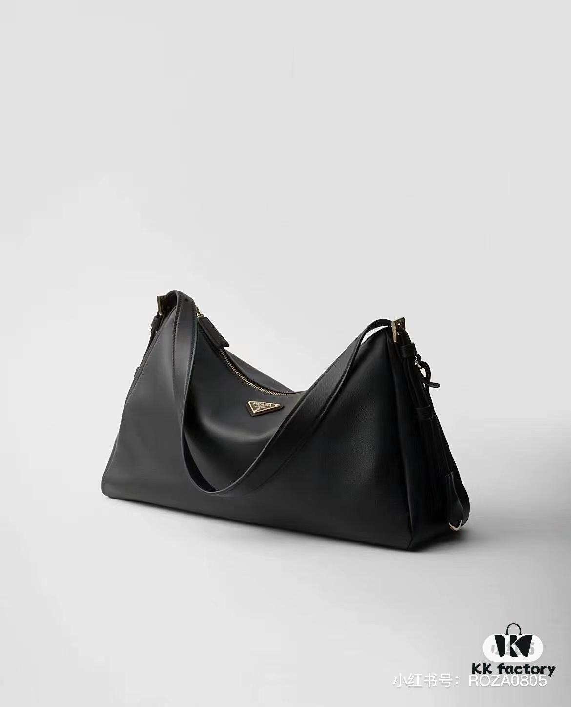 6930b8d86e68136f4d9ae44e Prada's Latest Hobo Shoulder Bag in Smooth Calfskin Leather