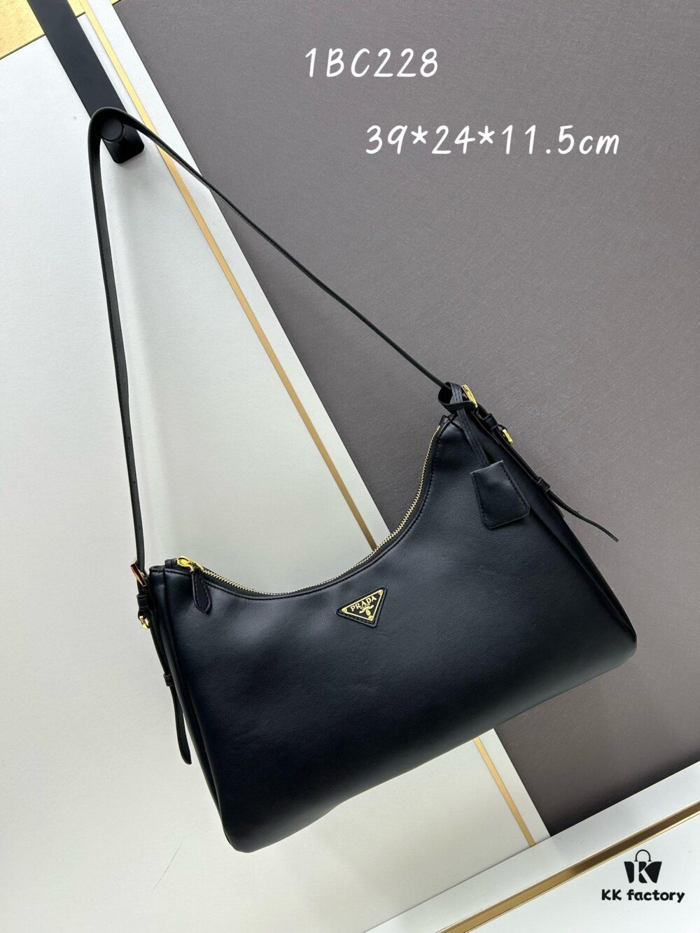 Prada New Arrival Handbag - Smooth Leather Hobo Shoulder Bag