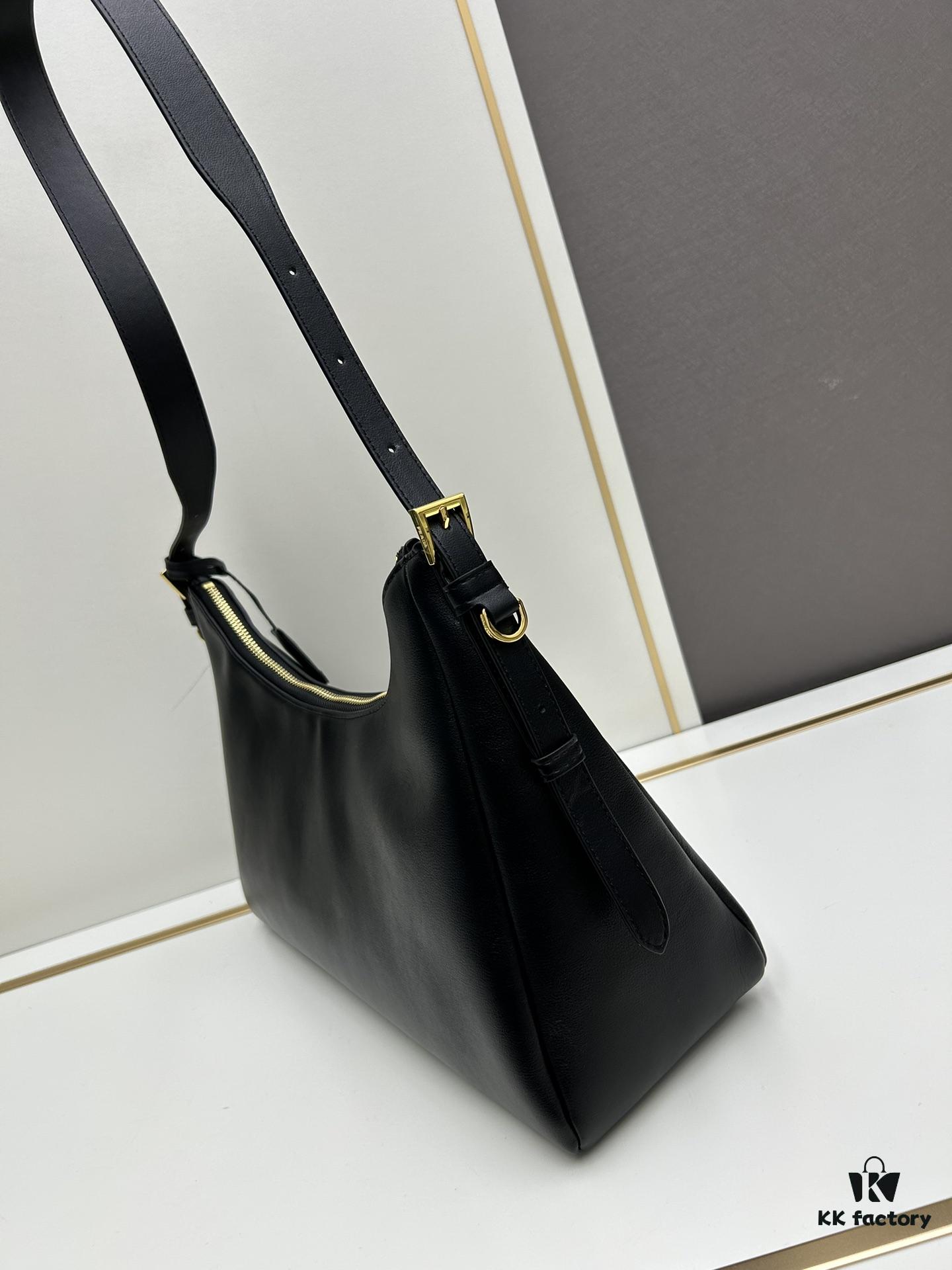 Prada New Arrival Handbag - Smooth Leather Hobo Shoulder Bag