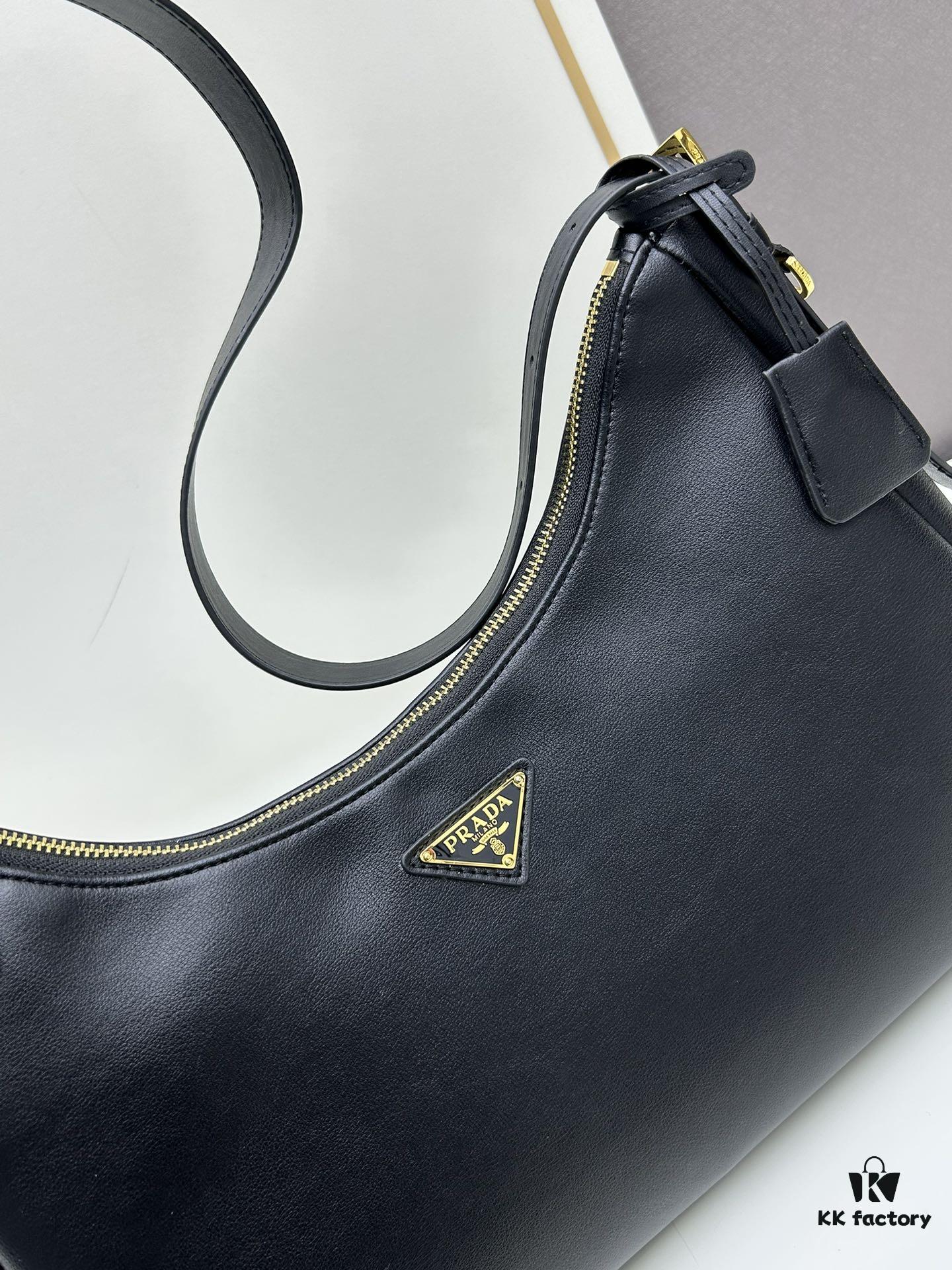 Prada New Arrival Handbag - Smooth Leather Hobo Shoulder Bag