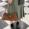 6930b8ef6e68136f4d9ae475 【Authentic Quality + Matching Cabinet Hardware】🌹 (Suede) 🎉 Prada's Latest Handbag 🎉🎉🎉 New Shoulder Bag Inspired by the Hobo Silhouette