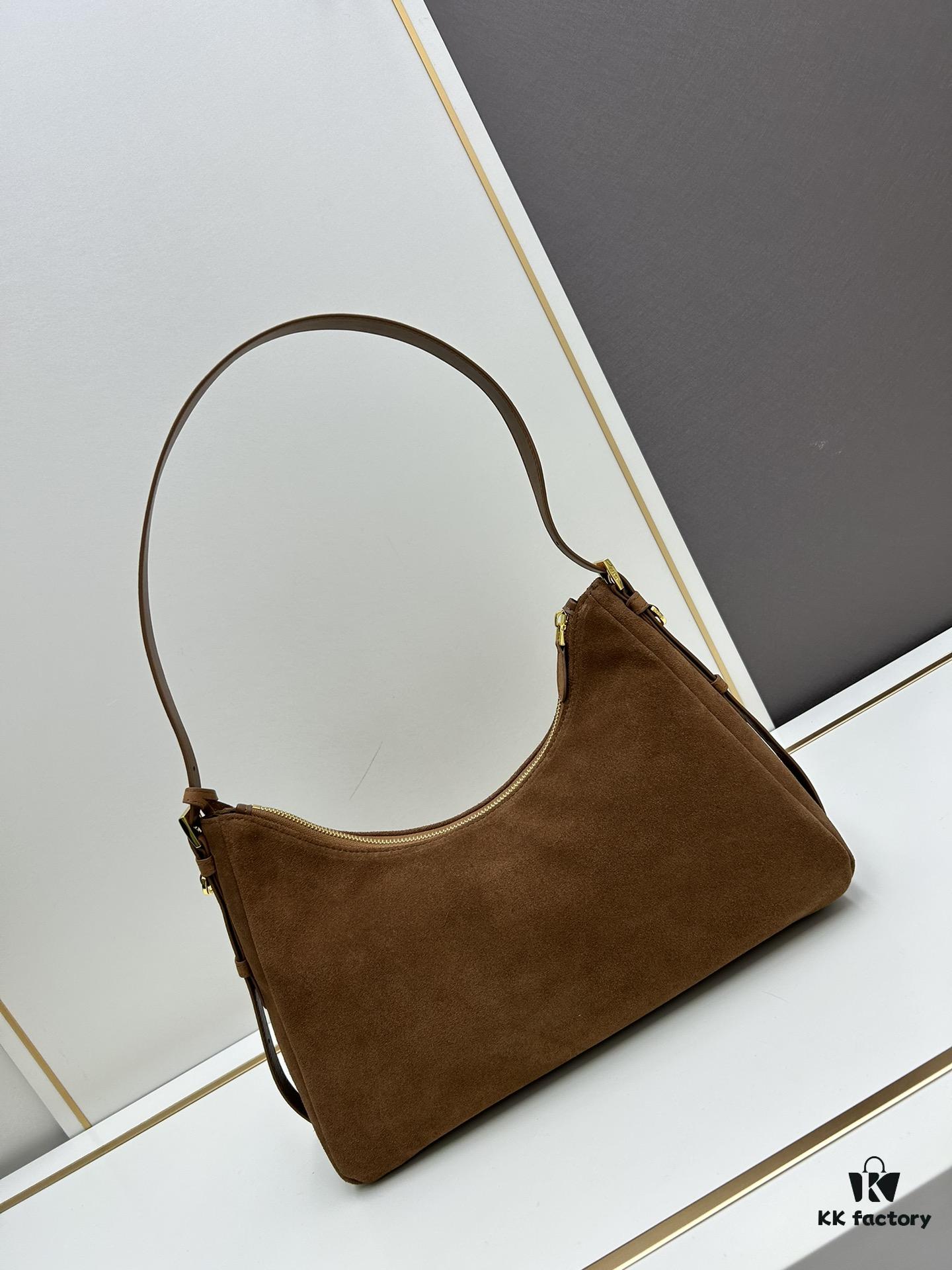 6930b8f06e68136f4d9ae477 Original Quality + Matching Cabinet Hardware 🌹 (Suede Nubuck) Prada's Latest Handbag 🎉🎉🎉 New Shoulder Bag Inspired by Hobo Silhouette