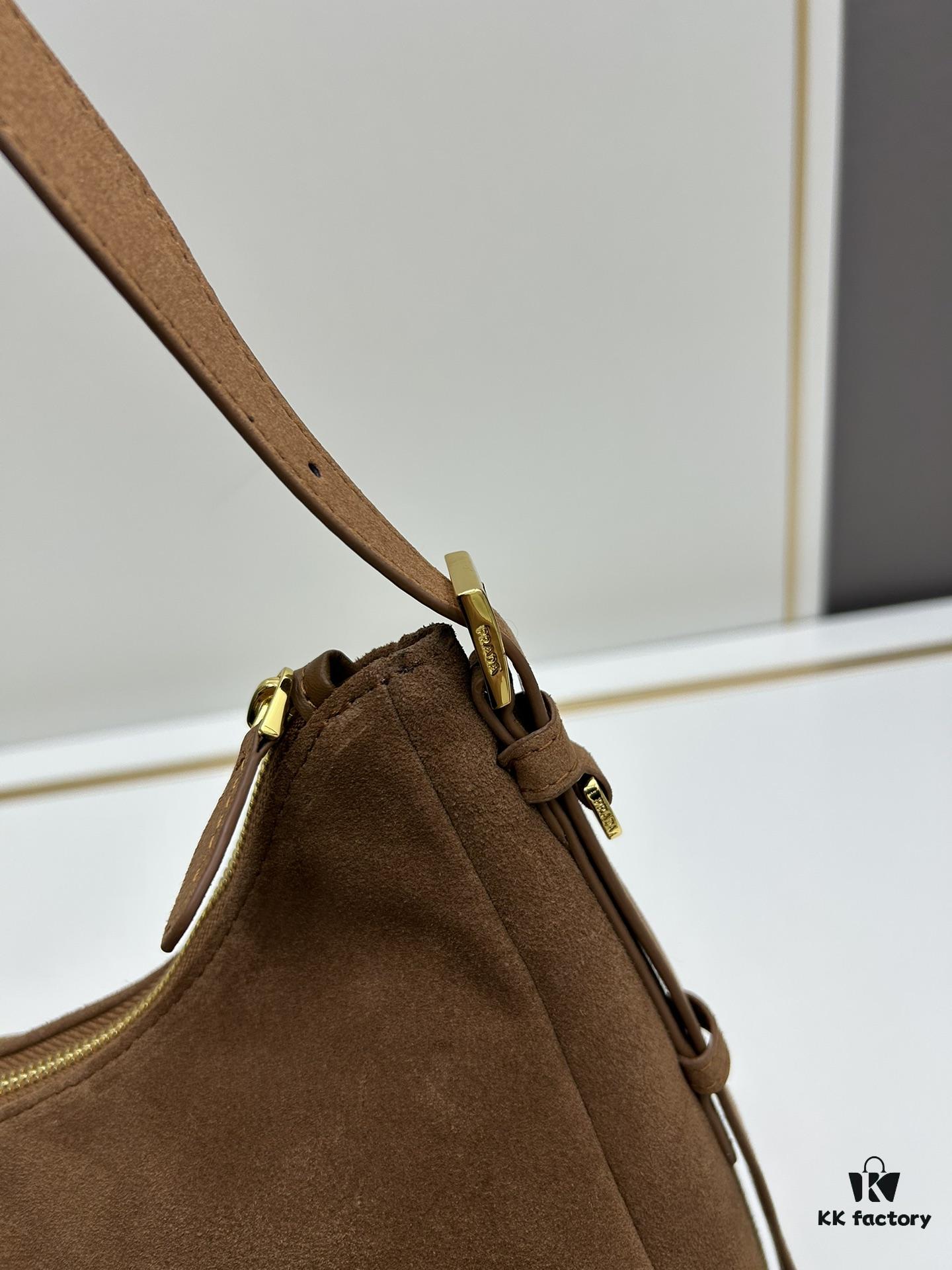 6930b8f26e68136f4d9ae47b Original Quality + Matching Cabinet Hardware 🌹 (Suede Nubuck) Prada's Latest Handbag 🎉🎉🎉 New Shoulder Bag Inspired by Hobo Silhouette