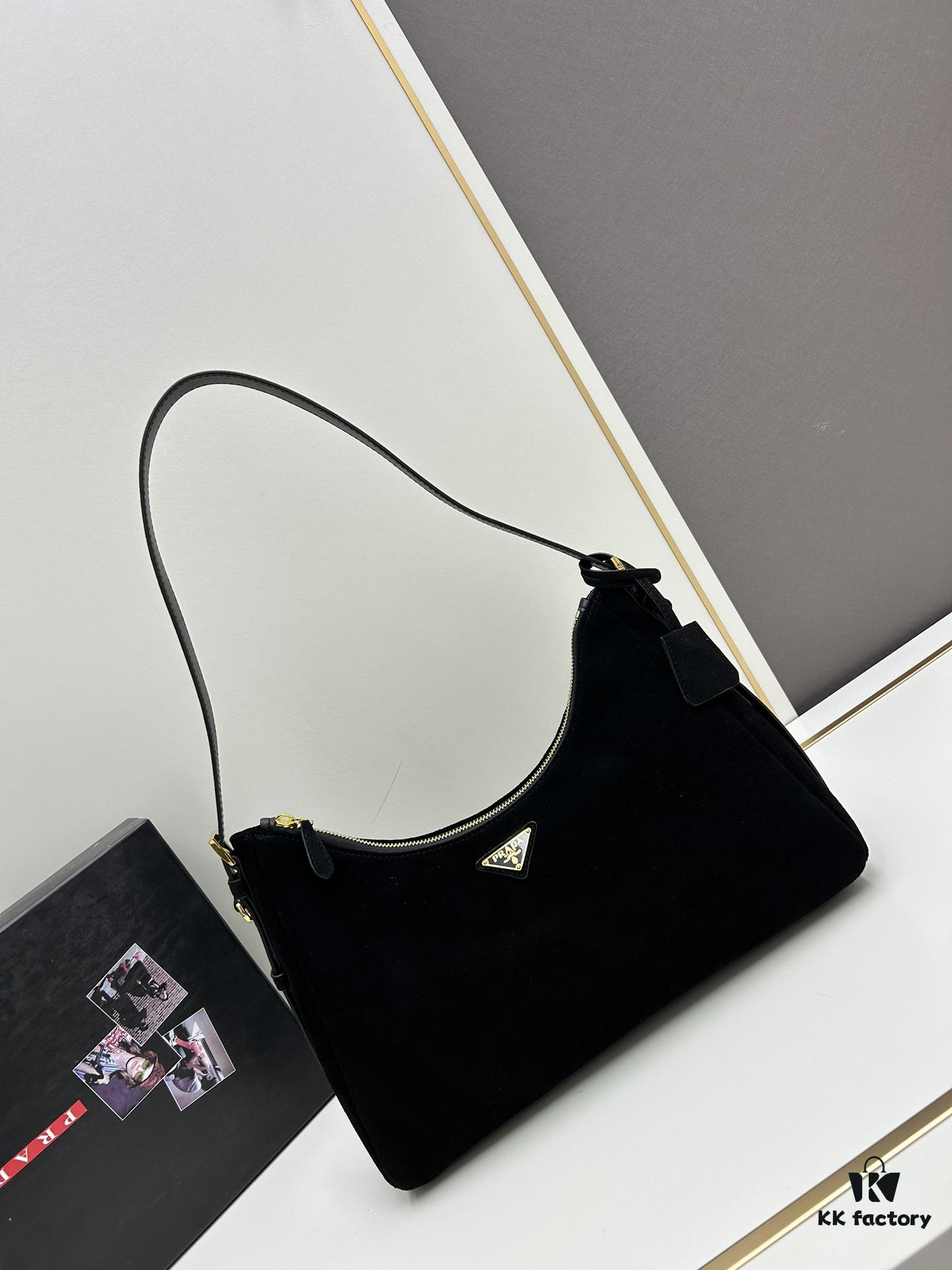 6930b8f46e68136f4d9ae47d 【Authentic Quality + Matching Cabinet Hardware】🌹 (Suede) 🎉 Prada's Latest Handbag 🎉🎉🎉 New Shoulder Bag Design Inspired by the Hobo Silhouette