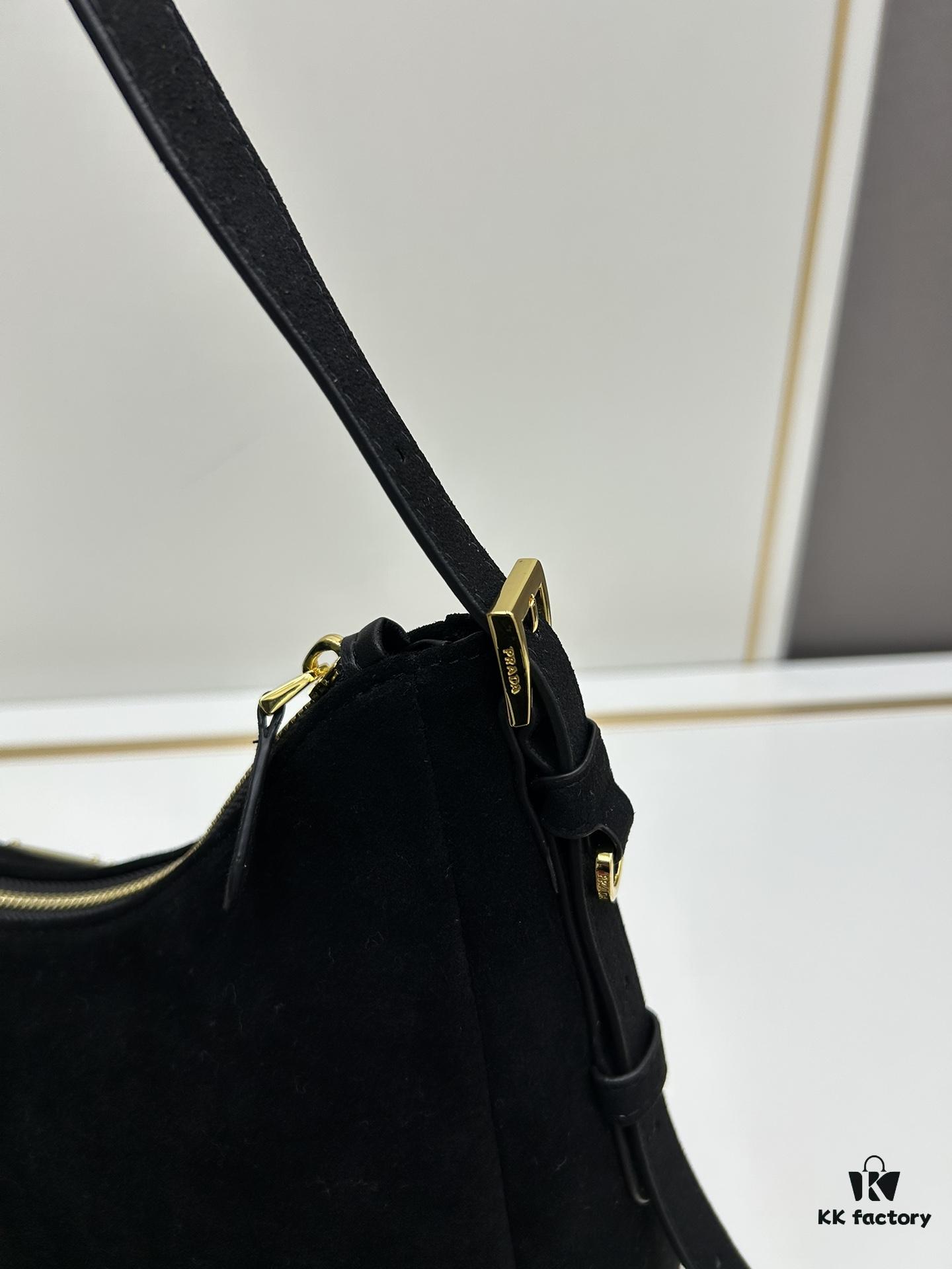 6930b8f66e68136f4d9ae482 【Authentic Quality + Matching Cabinet Hardware】🌹 (Suede) 🎉 Prada's Latest Handbag 🎉🎉🎉 New Shoulder Bag Design Inspired by the Hobo Silhouette