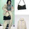 6930b8f86e68136f4d9ae487 PRADA Counter New Arrival (Full Leather Series) - Original Order Quality with Authentic Hardware, Wrinkled Lacquer Cowhide and Suede Shoulder Bag