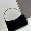 6930b8fb6e68136f4d9ae48e PRADA New Arrival Genuine Leather Shoulder Bag - Full Grain Wrinkled Lacquer Cowhide & Suede with Enamel Triangle Logo
