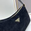 6930b8fc6e68136f4d9ae48f PRADA New Arrival Genuine Leather Shoulder Bag - Full Grain Wrinkled Lacquer Cowhide & Suede with Enamel Triangle Logo