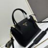 6930b9086e68136f4d9ae4a3 PRADA 1BA157 Classic Reissue 🔥 Calfskin Leather Bag with Dual Shoulder Straps 💋 Double Top Handles Removable Adjustable Leather Strap Removable Adjustable Colorful Fabric Strap Gold-Tone Hardware Engraved Metal Logo Zip Closure Two Interior Pockets Jacquard PRADA Logo Lining