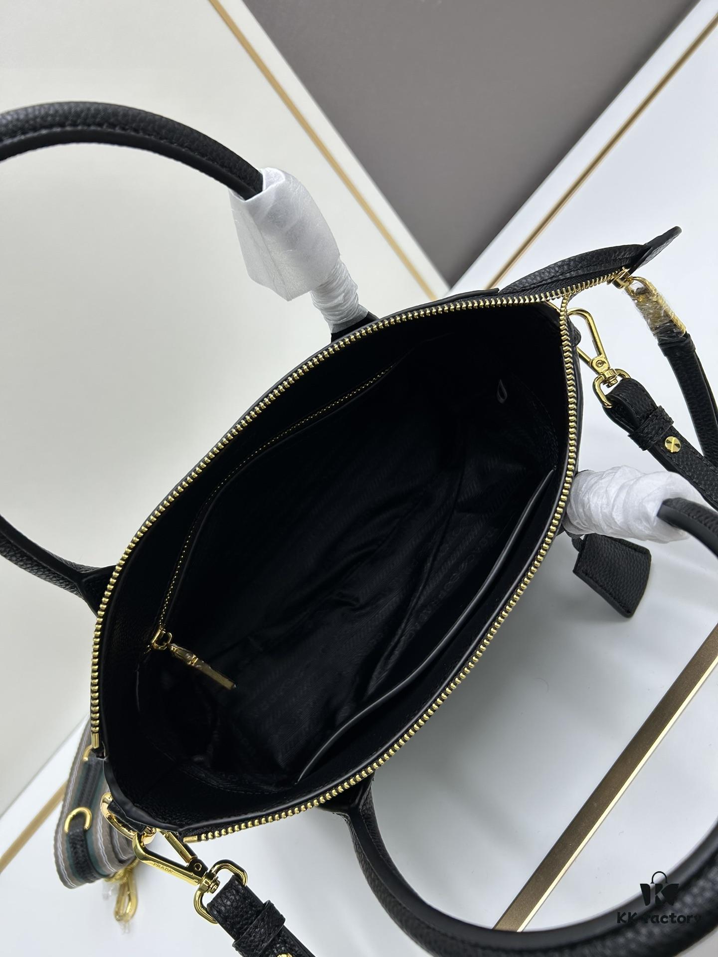 6930b90a6e68136f4d9ae4a8 PRADA 1BA157 Classic Reissue 🔥 Calfskin Leather Bag with Dual Shoulder Straps 💋 Double Top Handles Removable Adjustable Leather Strap Removable Adjustable Colorful Fabric Strap Gold-Tone Hardware Engraved Metal Logo Zip Closure Two Interior Pockets Jacquard PRADA Logo Lining