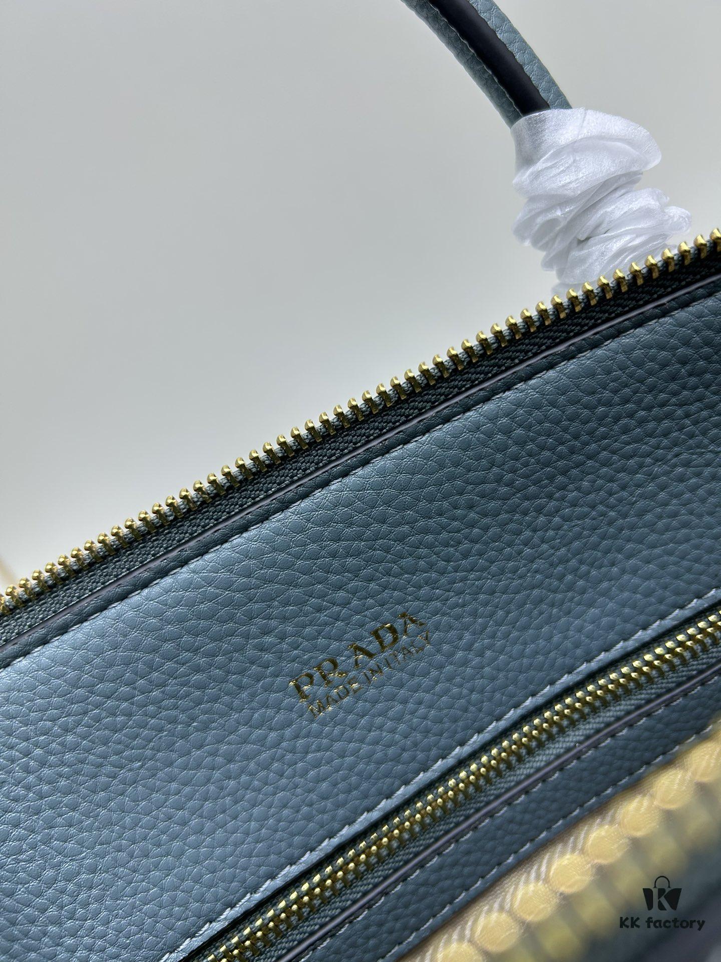 6930b9106e68136f4d9ae4b2 PRADA Classic Reissue Leather Bag with Double Handles and Detachable Adjustable Straps
