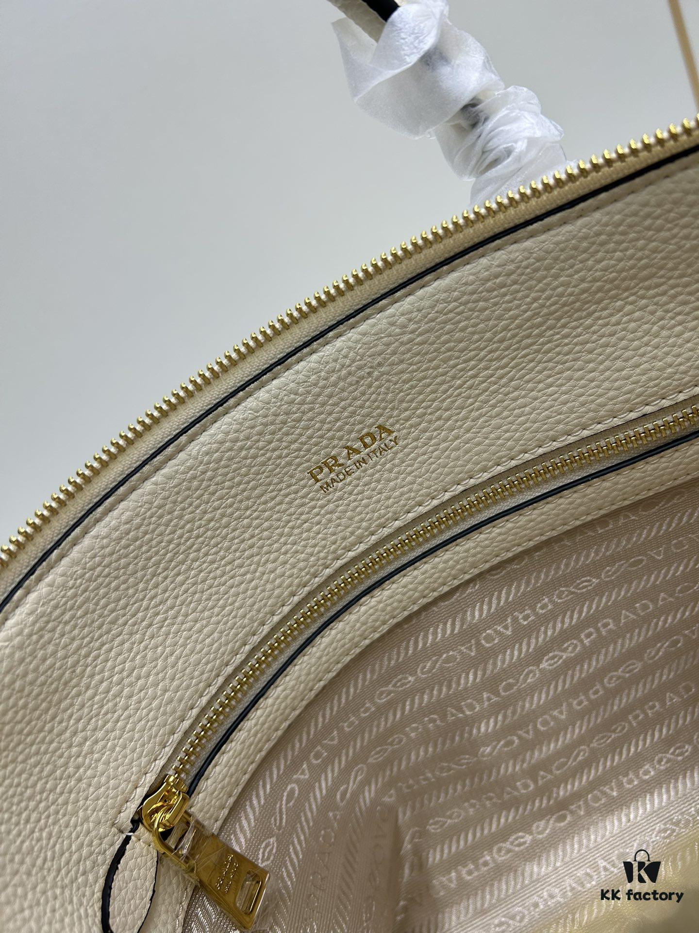 6930b91c6e68136f4d9ae4c2 PRADA Classic Reissue Leather Bag with Dual Shoulder Straps, Calfskin, Double Top Handles, Removable Adjustable Leather Strap, Removable Adjustable Colorful Fabric Strap, Gold-Tone Hardware, Engraved Metal Logo, Zip Closure, Two Interior Pockets, Jacquard PRADA Logo Lining
