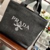 6930b9246e68136f4d9ae4d2 Prada Rattan Woven Bag in Black, Beige, Pink, Blue - Vacation Style Cute Handbag with Triangular Logo