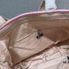 6930b92d6e68136f4d9ae4dc Prada Woven Straw Letter Bag in Black, Beige, Pink, Blue - Vacation Style Cute Handheld Bag with Triangular Logo