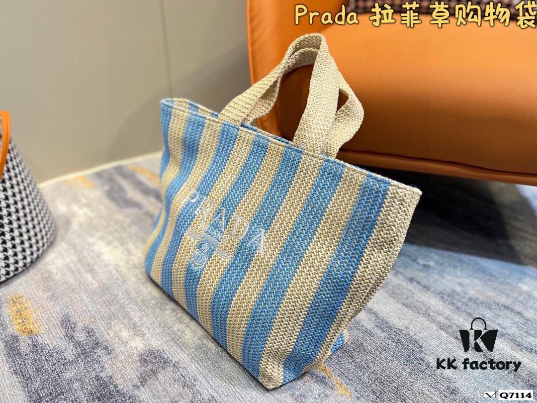6930b92e6e68136f4d9ae4df Prada Woven Straw Letter Bag in Black, Beige, Pink, Blue - Vacation Style Cute Handheld Bag with Triangular Logo