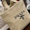 6930b9336e68136f4d9ae4e5 Prada Rattan Woven Bag in Black, Beige, Pink, Blue - Vacation Style Cute Handbag with Triangular Logo