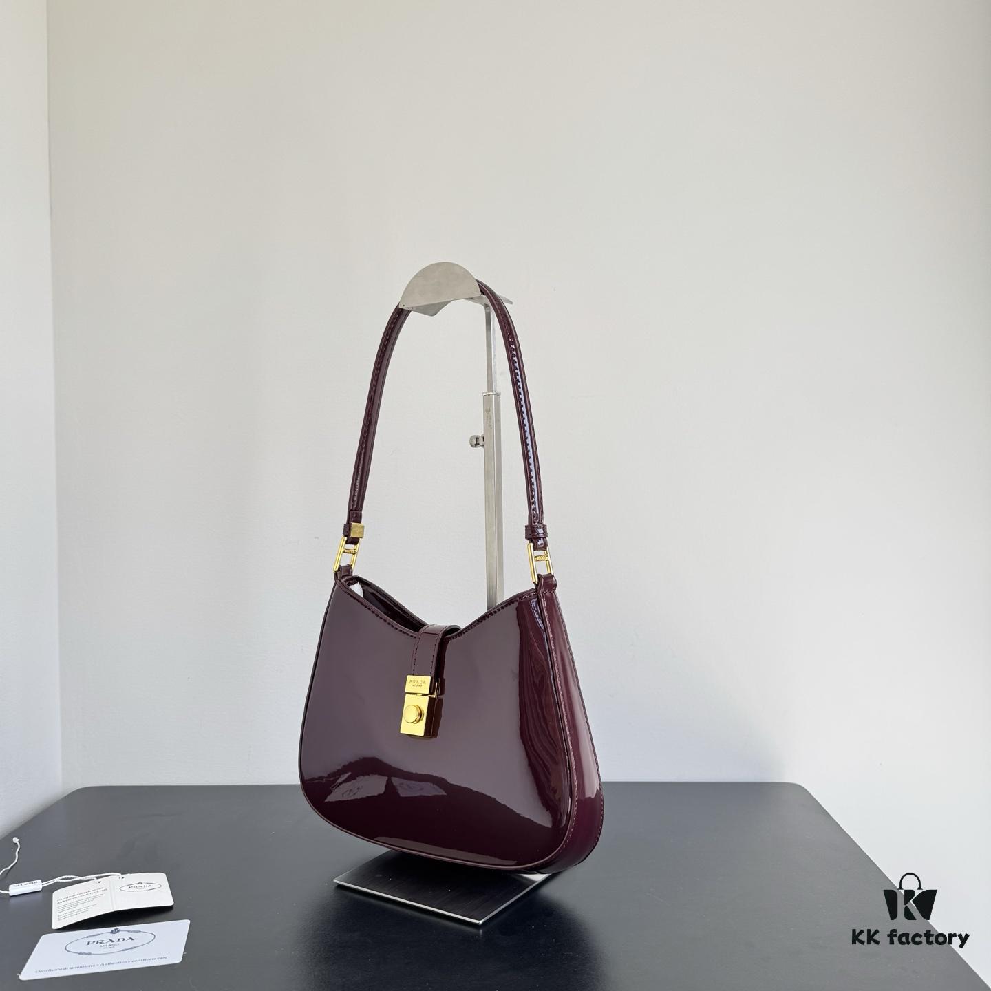Prada Patent Leather Crossbody Bag
