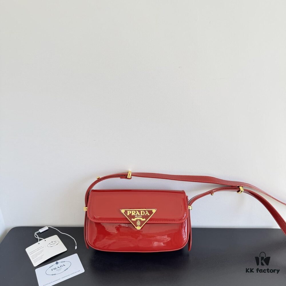 6930b9546e68136f4d9ae518 Prada Patent Leather Crossbody Bag