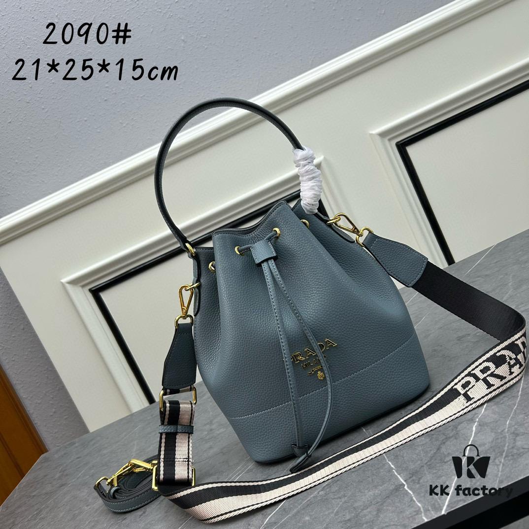6930b9606e68136f4d9ae531 Prada New Arrival, Calfskin Leather with Pebbled Texture, Comes with Two Straps - One Leather and One Colorful Woven Strap, Stylish and Versatile for Handheld or Crossbody Wear