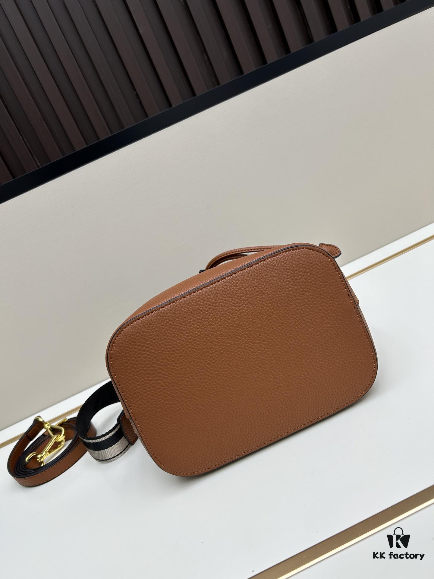 6930b9666e68136f4d9ae534 Prada New Arrival, Calfskin Leather with Pebbled Texture, Comes with Two Shoulder Straps – One Leather Strap and One Colorful Woven Strap for Stylish Versatility