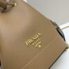 6930b96d6e68136f4d9ae540 Prada New Arrival, Calfskin with Lychee Texture, Dual Strap Design, Leather and Colorful Woven Strap, Stylish and Practical Top Handle Crossbody Bag