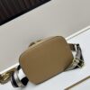 6930b96d6e68136f4d9ae542 Prada New Arrival, Calfskin with Lychee Texture, Dual Strap Design, Leather and Colorful Woven Strap, Stylish and Practical Top Handle Crossbody Bag