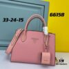 6930b9726e68136f4d9ae54b High-Quality Counter Product PRADA #66158 Premium Imported Coarse Cross Cowhide with Calfskin, 175 OEM Code, Enamel Same-Color Logo Pendant, Classic and Uniquely Elegant, 33 x 24 x 15cm