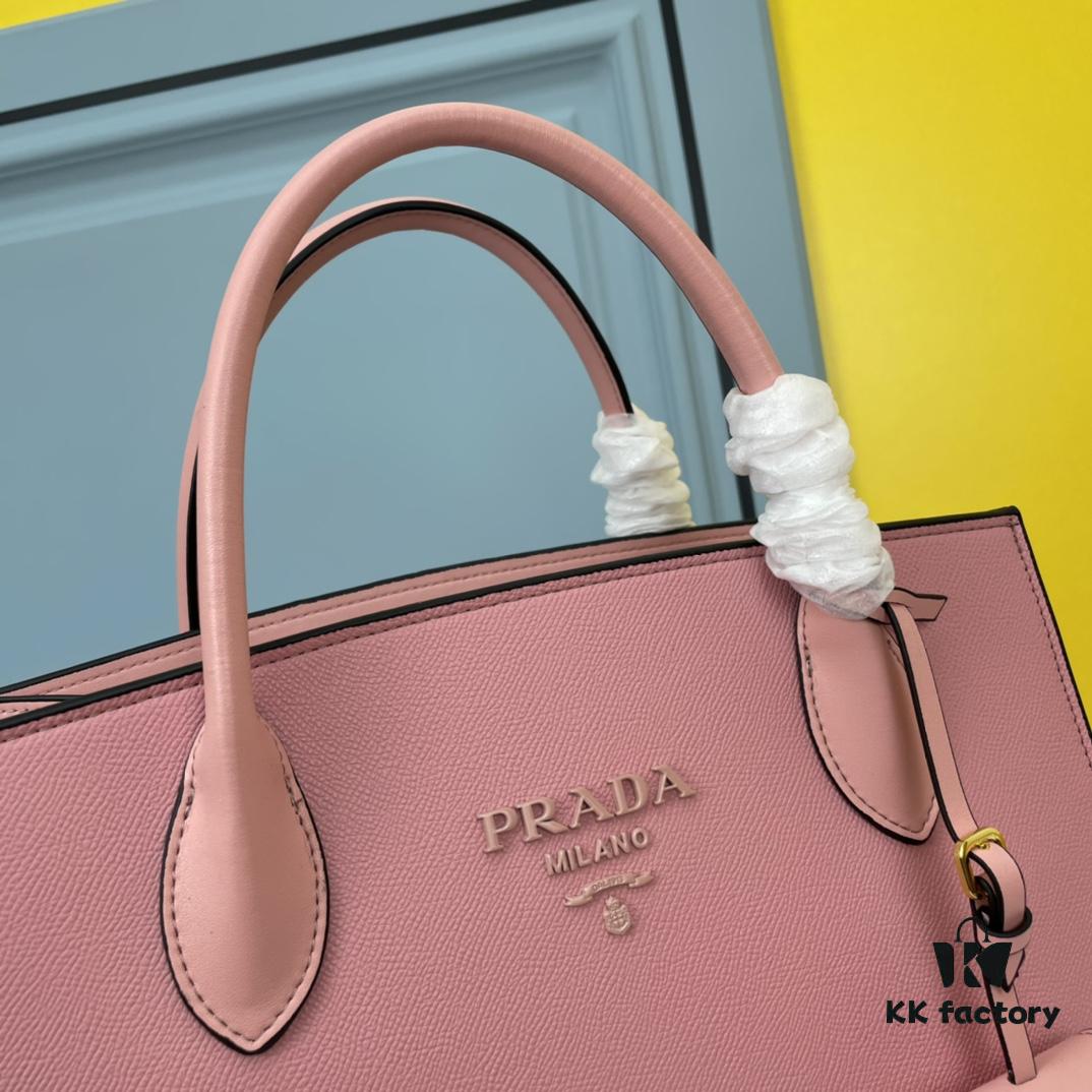6930b9736e68136f4d9ae54d High-Quality Counter Product PRADA #66158 Premium Imported Coarse Cross Cowhide with Calfskin, 175 OEM Code, Enamel Same-Color Logo Pendant, Classic and Uniquely Elegant, 33 x 24 x 15cm