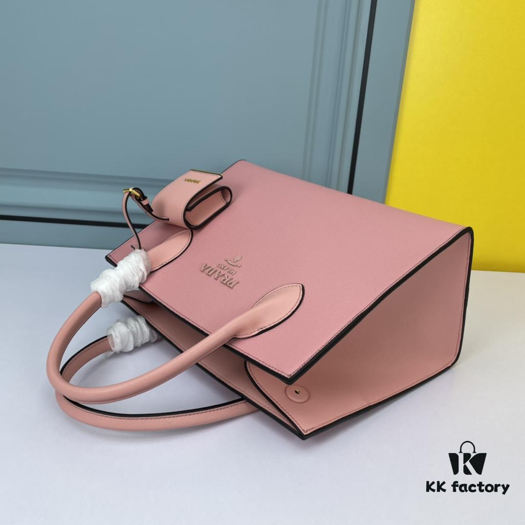 6930b9776e68136f4d9ae550 High-Quality Counter Product PRADA #66158 Premium Imported Coarse Cross Cowhide with Calfskin, 175 OEM Code, Enamel Same-Color Logo Pendant, Classic and Uniquely Elegant, 33 x 24 x 15cm