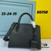 6930b97a6e68136f4d9ae55a High-Quality Genuine PRADA #66158 Handbag in Imported Coarse Cross Cowhide and Calfskin