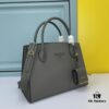 6930b9836e68136f4d9ae56b High-Quality Counter Product PRADA #66158 Premium Imported Coarse Cross Cowhide with Calfskin, 175 OEM Code, Enamel Same-Color Logo Pendant, Classic and Uniquely Elegant, 33 x 24 x 15cm